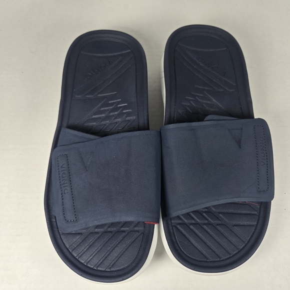 Vionic Adjustable Unisex Recovery Rejuvenate Slide Sandals Navy Size M 8.5 W 10 - Picture 2 of 8